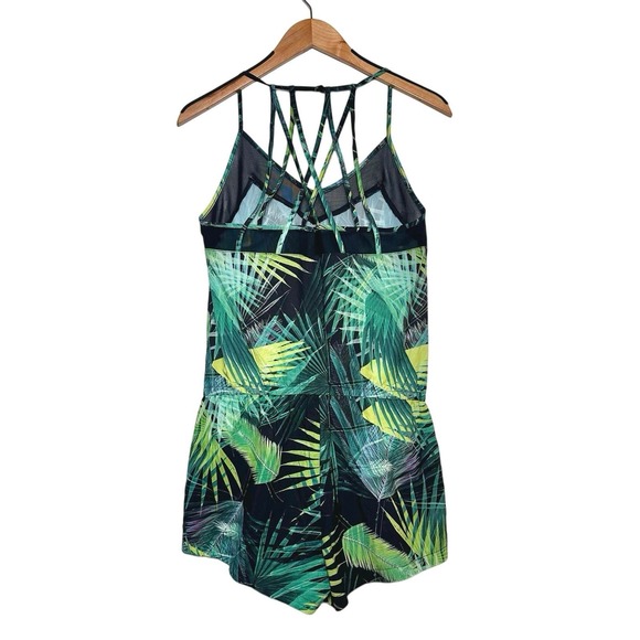 Fabletics | Women | Dash Rainforest Print Lightweight Romper | Size Small - Picture 3 of 12